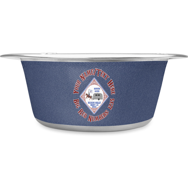 Custom Bandera Region 9 Rally Stainless Steel Dog Bowl