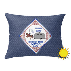 Bandera Region 9 Rally Outdoor Throw Pillow - Rectangular