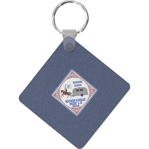 Custom Bandera Region 9 Rally Diamond Plastic Keychain