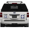 Bandera Region 9 Rally Personalized Square Car Magnets on Ford Explorer