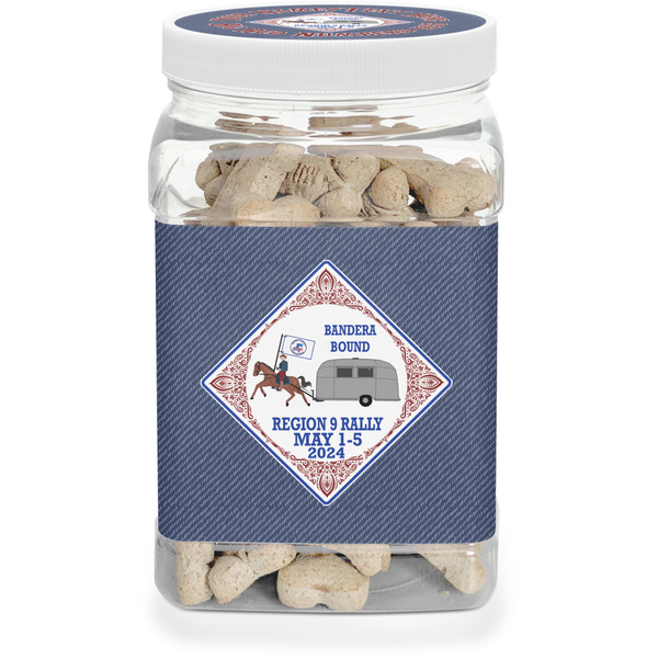 Custom Bandera Region 9 Rally Dog Treat Jar