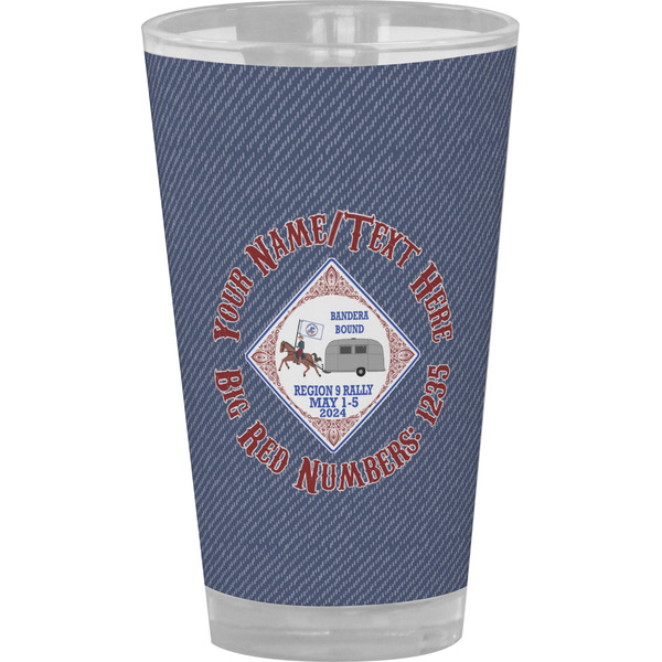 Custom Bandera Region 9 Rally Pint Glass - Full Color