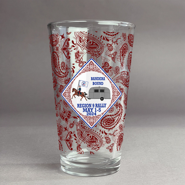 Custom Bandera Region 9 Rally Pint Glass - Full Print