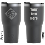 Bandera Region 9 Rally RTIC Tumbler - Black - Laser Engraved - Double-Sided