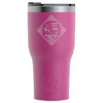 Bandera Region 9 Rally RTIC Tumbler - Magenta - Laser Engraved - Single-Sided