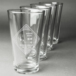 Bandera Region 9 Rally Pint Glasses - Laser Engraved - Set of 4