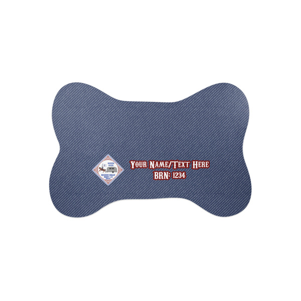 Custom Bandera Region 9 Rally Bone Shaped Dog Food Mat - Small