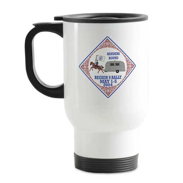 Custom Bandera Region 9 Rally Stainless Steel Travel Mug with Handle