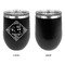 Bandera Region 9 Rally Stainless Wine Tumblers - Black - Single Sided - Approval