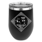 Bandera Region 9 Rally Stemless Stainless Steel Wine Tumbler - Black - Single-Sided