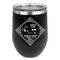 Bandera Region 9 Rally Stainless Wine Tumblers - Black - Single Sided - Front