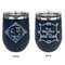 Bandera Region 9 Rally Stainless Wine Tumblers - Navy - Double Sided - Approval