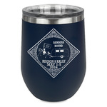 Bandera Region 9 Rally Stemless Stainless Steel Wine Tumbler - Navy - Double-Sided