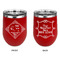 Bandera Region 9 Rally Stainless Wine Tumblers - Red - Double Sided - Approval