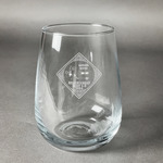 Bandera Region 9 Rally Stemless Wine Glass - Laser Engraved- Single