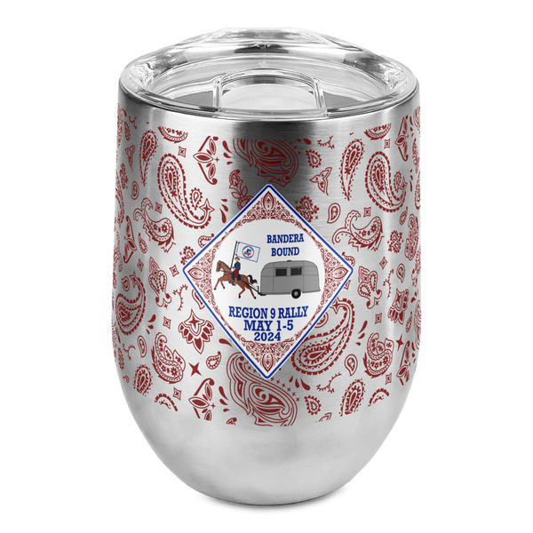 Custom Bandera Region 9 Rally Stemless Wine Tumbler - Full Print