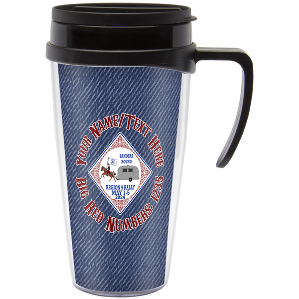 Custom Bandera Region 9 Rally Acrylic Travel Mug with Handle