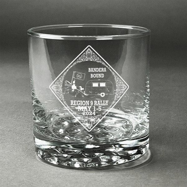 Custom Bandera Region 9 Rally Whiskey Glass - Engraved