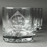 Bandera Region 9 Rally Whiskey Glasses - Engraved - Set of 4