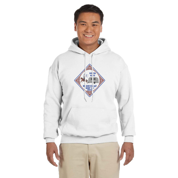 Custom Bandera Region 9 Rally Hoodie - White - Small