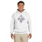 Bandera Region 9 Rally White Hoodie on Model - Front