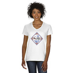 Bandera Region 9 Rally Women's V-Neck T-Shirt - White - Small