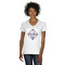 Bandera Region 9 Rally White V-Neck T-Shirt on Model - Front