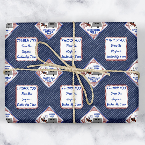 Custom Bandera Region 9 Rally Wrapping Paper