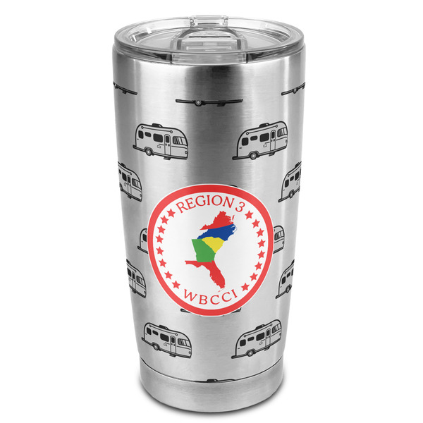 Custom Region 3 Logo 20oz Stainless Steel Double Wall Tumbler - Full Print