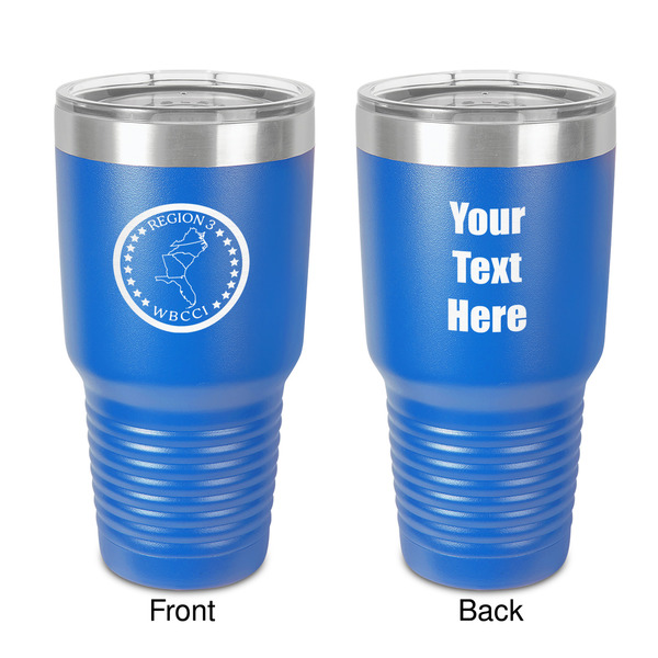 Custom Region 3 Logo 30 oz Stainless Steel Tumbler - Royal Blue - Double-Sided