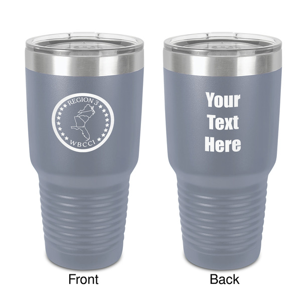 Custom Region 3 Logo 30 oz Stainless Steel Tumbler - Grey - Double-Sided