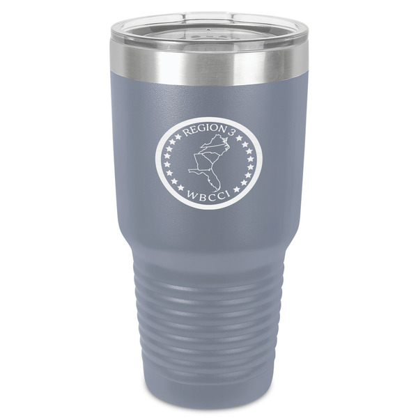 Custom Region 3 Logo 30 oz Stainless Steel Tumbler - Grey - Single-Sided