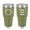 Region 3 Logo 30 oz Stainless Steel Ringneck Tumbler - Olive - Double Sided - Front & Back