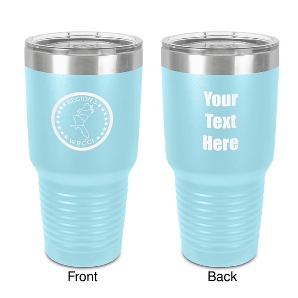 Custom Region 3 Logo 30 oz Stainless Steel Tumbler - Teal - Double-Sided