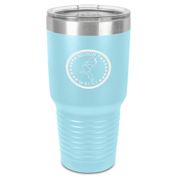 Custom Region 3 Logo 30 oz Stainless Steel Tumbler - Teal - Single-Sided