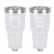 Region 3 Logo 30 oz Stainless Steel Ringneck Tumbler - White - Double Sided - Front & Back