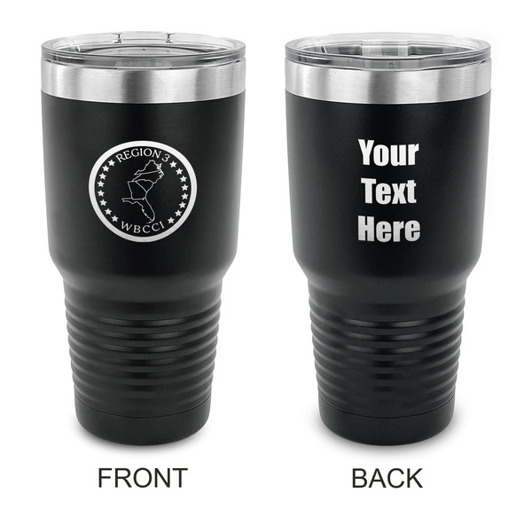 Custom Region 3 Logo 30 oz Stainless Steel Tumbler - Black - Double-Sided