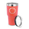 Region 3 Logo 30 oz Stainless Steel Ringneck Tumblers - Coral - LID OFF