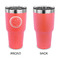 Region 3 Logo 30 oz Stainless Steel Ringneck Tumblers - Coral - Single Sided - APPROVAL