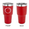 Region 3 Logo 30 oz Stainless Steel Ringneck Tumblers - Red - Single Sided - APPROVAL