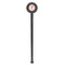 Region 3 Logo Black Plastic 7" Stir Stick - Round - Single Stick