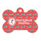 Region 3 Logo Bone Shaped Dog ID Tag - Large - Front View