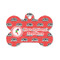 Region 3 Logo Bone Shaped Dog ID Tag - Small - Front View