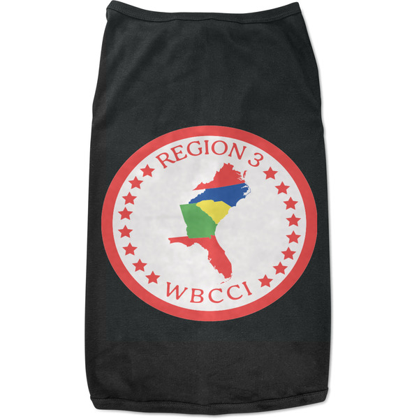 Custom Region 3 Logo Black Pet Shirt - XL