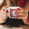 Region 3 Logo Double Shot Espresso Cup - Lifestyle in Hands Close