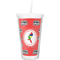 Region 3 Logo Double Wall Tumbler with Straw