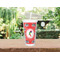 Region 3 Logo Double Wall Tumbler with Straw - Lifestyle