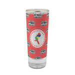 Region 3 Logo 2 oz Shot Glass - Glass with Gold Rim - Single