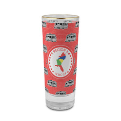 Region 3 Logo 2 oz Shot Glass - Glass with Gold Rim