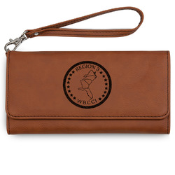 Region 3 Logo Ladies Leatherette Wallet - Laser Engraved